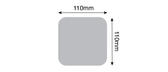 Standard Coasters - 110x110mm Square 110x110mm 01 Image