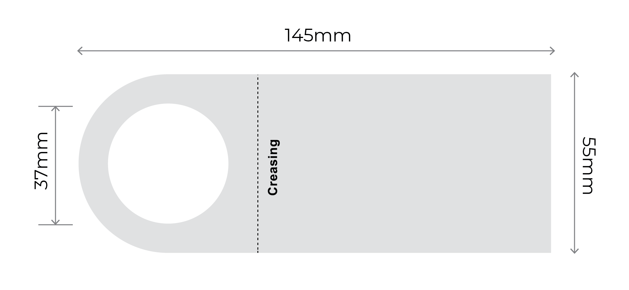 Bottle Neck Hang Tags - Standard Bottle Neck Tag 55x145mm 01 Image